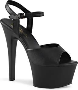 Pleaser - ASPIRE609 Sandaal met enkelband, Paaldans schoenen - Paaldans schoenen - 42 Shoes - Zwart — thumbnail 2
