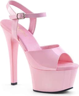 Pleaser - ASPIRE-609 Sandaal met enkelband, Paaldans schoenen - Paaldans schoenen - 42 Shoes - Roze — thumbnail 1