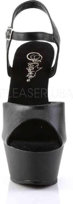 Pleaser - KISS-209 Sandaal met enkelband - US 10 - 40 Shoes - Zwart — thumbnail 2