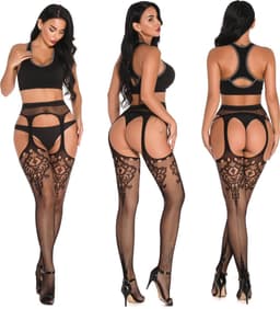 Body Pleasure Luxury Bodystocking – Maat S/M – Cadeaubox – TL141 — thumbnail 4