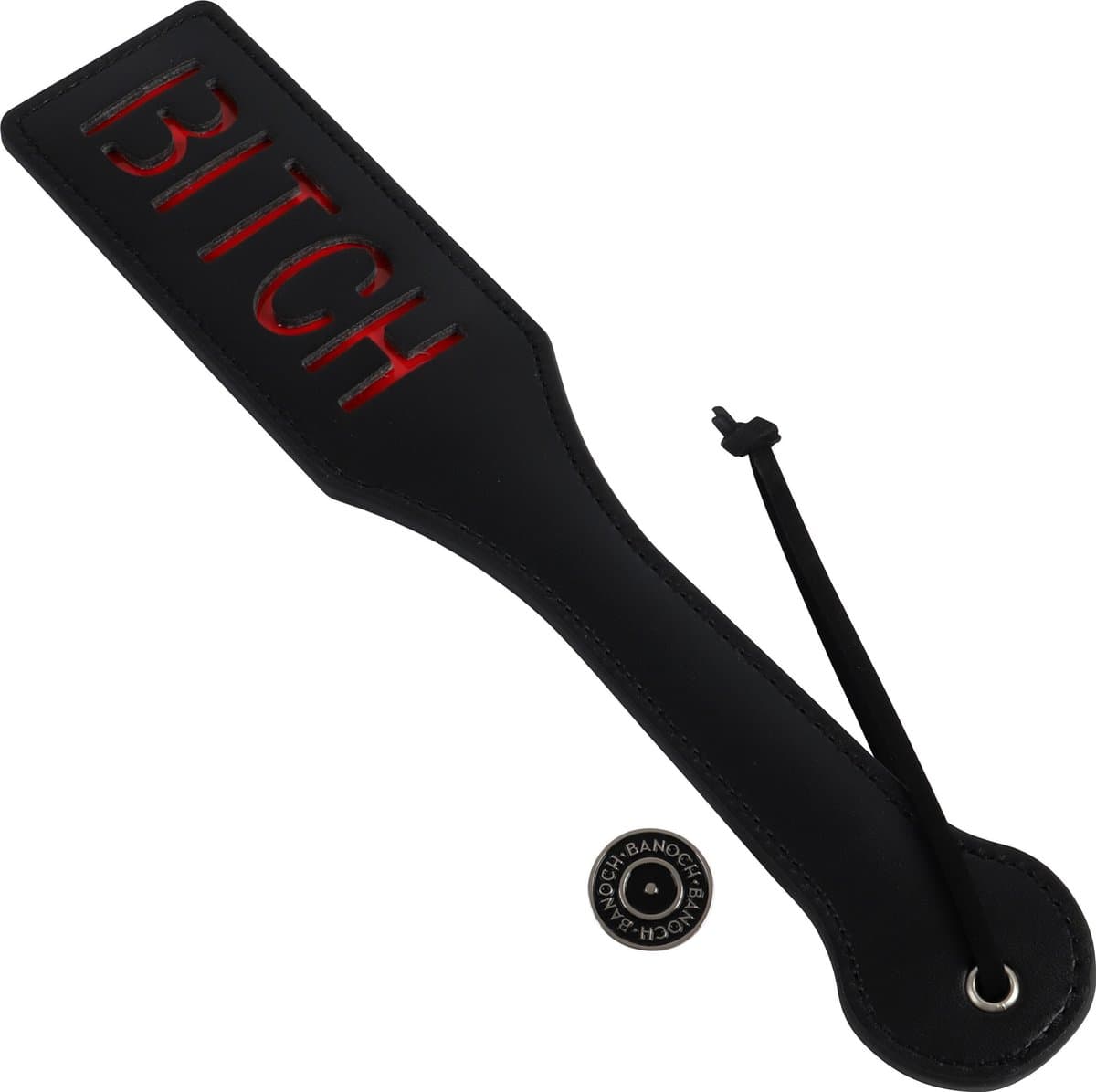 Banoch | Paddle Slap Bitch | Zwart PU Leer | BDSM — afbeelding 1