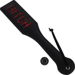 Banoch | Paddle Slap Bitch | Zwart PU Leer | BDSM — thumbnail 1