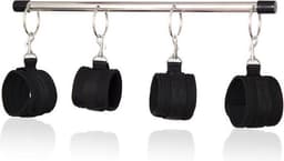 BDSM spreader bar / spreidstang verstelbaar met 4 hand/enkelboeien Cimejo® — thumbnail 1