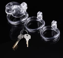 BRUTUS Shark Cage - Chastity Cage Kuisheidskooi - Clear — thumbnail 2