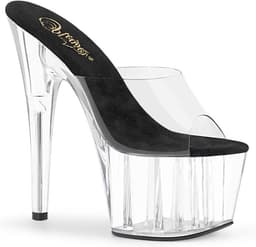 Pleaser - ADORE-701 Muiltjes - Paaldans schoenen - 44 Shoes - Transparant — thumbnail 1