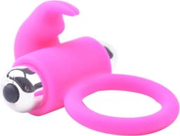 Silicone Rabbit Vibration Cock Ring Roze - Heerlijk gevoel tijdens penetratie - Stimulerend voor mannen en vrouwen - Spannend voor koppels - Sex speeltjes - Sex toys - Erotiek - Sexspelletjes voor man – Seksspeeltjes - Cockring vibrerend - Penisring — thumbnail 1