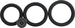 Banoch | Cockring set donut trio | zwart siliconen | Ø 40/45/50 mm — thumbnail 8