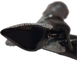 RUON- LUXE LAKLAARSJE MET MARCESITE-NAALDHAK-BLACK-38