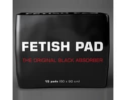 Fetish Pad - The Original - Absorberende Onderlegger - Zwart