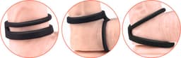DOWO® - Dubbele Cockring - Penisring - Cock Ring Siliconen – Koppels - BDSM - Sex toys - Seksspeeltje voor Mannen - Zwart — thumbnail 3