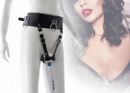 vscnovelty® - Kuisheidsgordel voor Vrouwen - Riem - BDSM - Female Chastity Belt - gordel voor wand vibrator — thumbnail 2