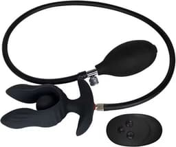 Vibrerende opblaasbare anaalplug XXL - Grote buttplug - Afstandsbediening - 10 Vibratiestanden - Prostaat - Anale stimulatie - USB Oplaadbaar — thumbnail 3