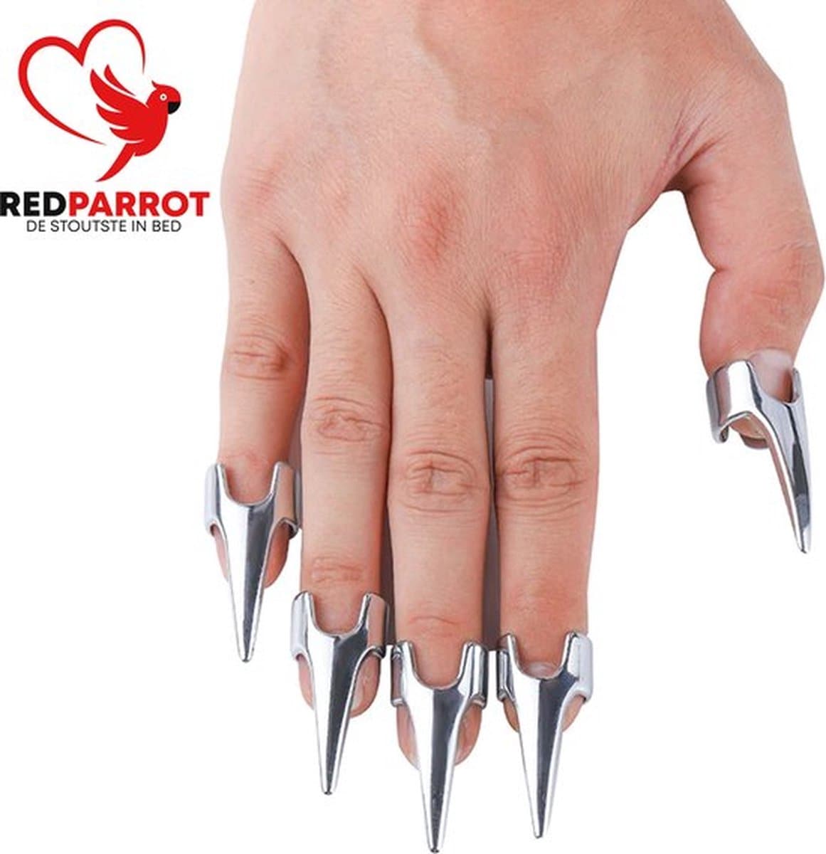 Katten nagels BDSM - RVS - Krassen - Erotisch - Extreme BDSM - One size - 5 stuks - Nails — afbeelding 1
