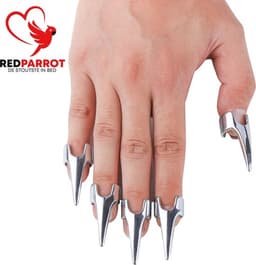 Katten nagels BDSM - RVS - Krassen - Erotisch - Extreme BDSM - One size - 5 stuks - Nails — thumbnail 1