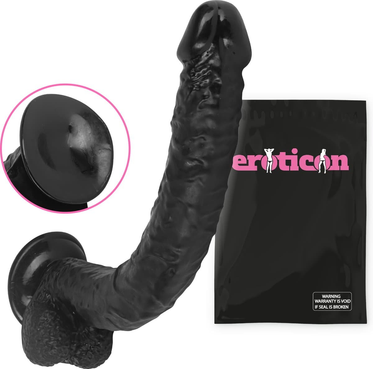 Eroticon Mega Dildo - 40x4cm - Extreme Grote Dildo Voor Vaginaal & Anaal Gebruik - XXL Buttplug - Grote Dildo - Dikke Dildo - Mega Dildo - Huge Dildo - Zuignap — afbeelding 1
