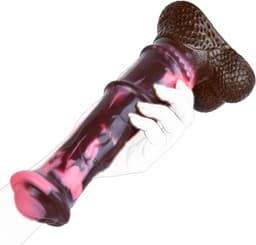25.5cm Mega Dildo met Balzak - Grote Dildo - Dikke Dildo - Extreme Dildo - Anaal Groot - Reusachtige Dildo XXL - Buttplug XXXL Monster Dildo - Fantasy Dragon Dildo - Animal dildo - Anaal Groot - Zuignap — thumbnail 3