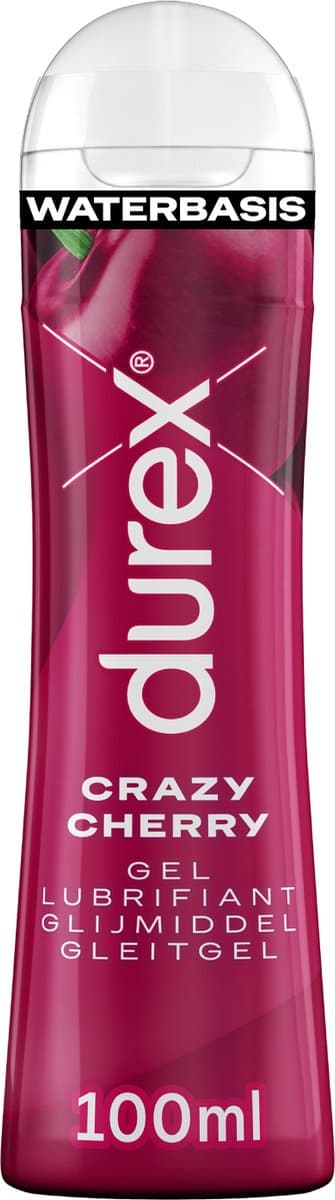 Durex Glijmiddel Crazy Cherry - Kers - Waterbasis - 100ML — afbeelding 1