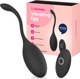 MyFantasy Vibrerend Ei met Afstandsbediening – Vibrators voor Vrouwen – Remote Clitoris Stimulator - Seksspeeltjes voor Koppel - Sex Toys voor Koppels - Kamasutra Eitjes - Vibrator Tril Ei - Sex Ei Zwart — thumbnail 1