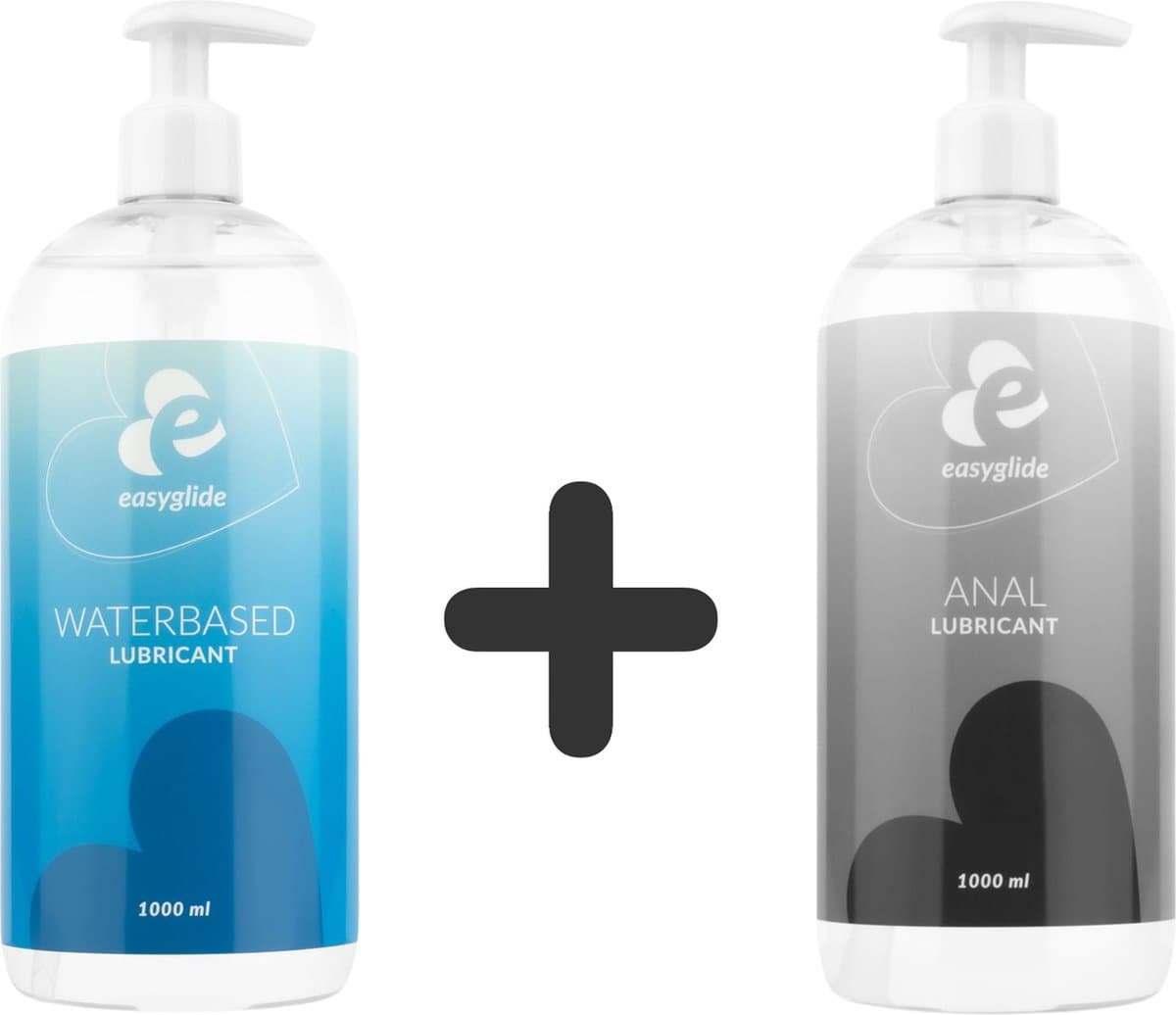 EasyGlide Glijmiddel op Waterbasis - 1000ml met EasyGlide Anaal Glijmiddel op Waterbasis - 1000ml - Glijmiddel Waterbasis - Easyglide - Glijmiddel Anaal - Glijmiddel waterbasisi 1000 ml - Glijmiddel — afbeelding 1
