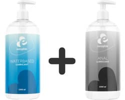 EasyGlide Glijmiddel op Waterbasis - 1000ml met EasyGlide Anaal Glijmiddel op Waterbasis - 1000ml - Glijmiddel Waterbasis - Easyglide - Glijmiddel Anaal - Glijmiddel waterbasisi 1000 ml - Glijmiddel