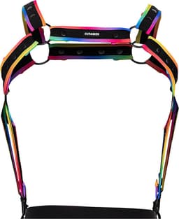 Cut4Men - Fetish Harnas - Tuigje - Neo - Zwart/Multicolour — thumbnail 4