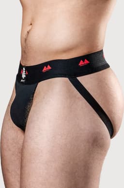 MM Sports The Original Jockstrap 2 inch Reversible Black/Red - MAAT XL - Heren Ondergoed - Jockstrap voor Man - Mannen Jock — thumbnail 3