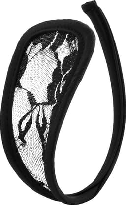 Zwarte C-string - sexy invisible slipje - c-vorm - kant - lace - onzichtbaar - ondergoed - slip - string - ademend - C-string — thumbnail 3