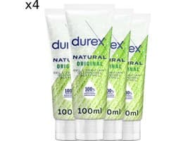 Durex Glijmiddel Natural - 100% natuurlijk - 100 ml x4