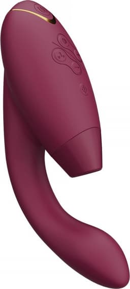 Womanizer Duo 2 - DE TarzanVibrator - Luchtdruk (clitoris) + Vibrator (G-Spot) - Herlaadbaar - Waterdicht - Bordeaux — thumbnail 1