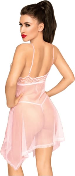 Penthouse Lingerie Naughty Doll - Erotische Babydoll - Maat L/XL - Roze — thumbnail 5