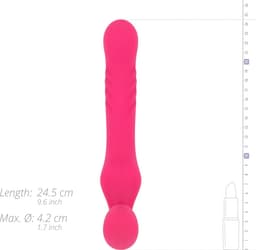 Teazers - Strapless Strap On Vibrator - Strapon - Pegging - Strapon Voorbinddildo - Voorbinddildo - Dildo - Dildo's - Roze — thumbnail 4