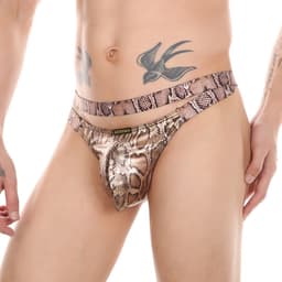String-Heren-Slangen print-Sexy-Erotisch-Mannen-Kwaliteit-Goedkoop-Opwindend — thumbnail 1