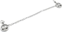Kiotos - Stalen Tepelklem Ringen Met Ketting - RVS - Lengte Ketting 38 cm — thumbnail 4