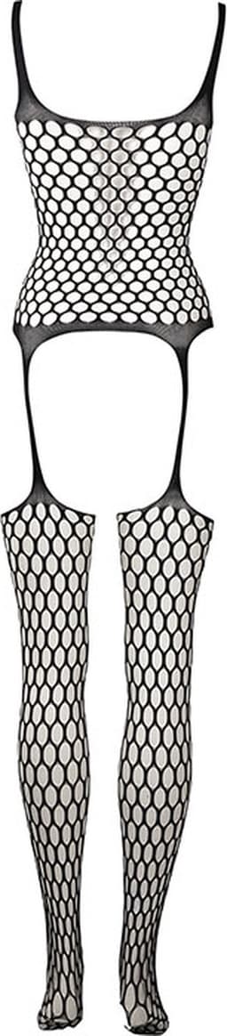 Shots - Le Désir Jarretel Net Bodystocking met Grote Gaten - One Size black O/S — thumbnail 11