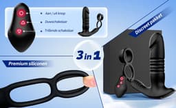 IntiMate® PleasurePulse Prostaat Massager Mannen met Dubbele Cockring - 7 Vibratie- en Stootstanden - Vibrerende Buttplug Met Afstandsbediening en App - Prostaat Stimulator - Luxe Anale Dildo met Penisringen - Alles-in-1 Sex Toys voor Mannen — thumbnail 10