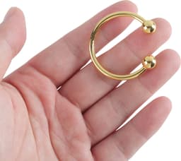 Banoch | Glansring Betty Ø 25 mm | goudkleurige metalen eikelring | cockring | penisring — thumbnail 5
