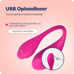 MyFantasy Vibrerend Ei met App 3.0 - Abonnementsvrije Nederlandse App - Vibrators voor Vrouwen - Clitoris Stimulator - Seksspeeltjes voor Koppel - Remote Vibrator Tril Ei - Kamasutra Eitjes - Sex Toys voor Koppels - Roze — thumbnail 7