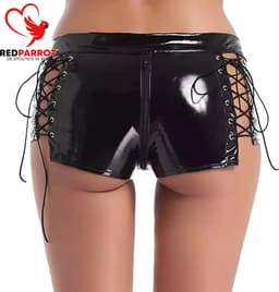 Latex kleding set - Top en Broekje - Lingerie - Festival - Erotisch - Feest — thumbnail 2