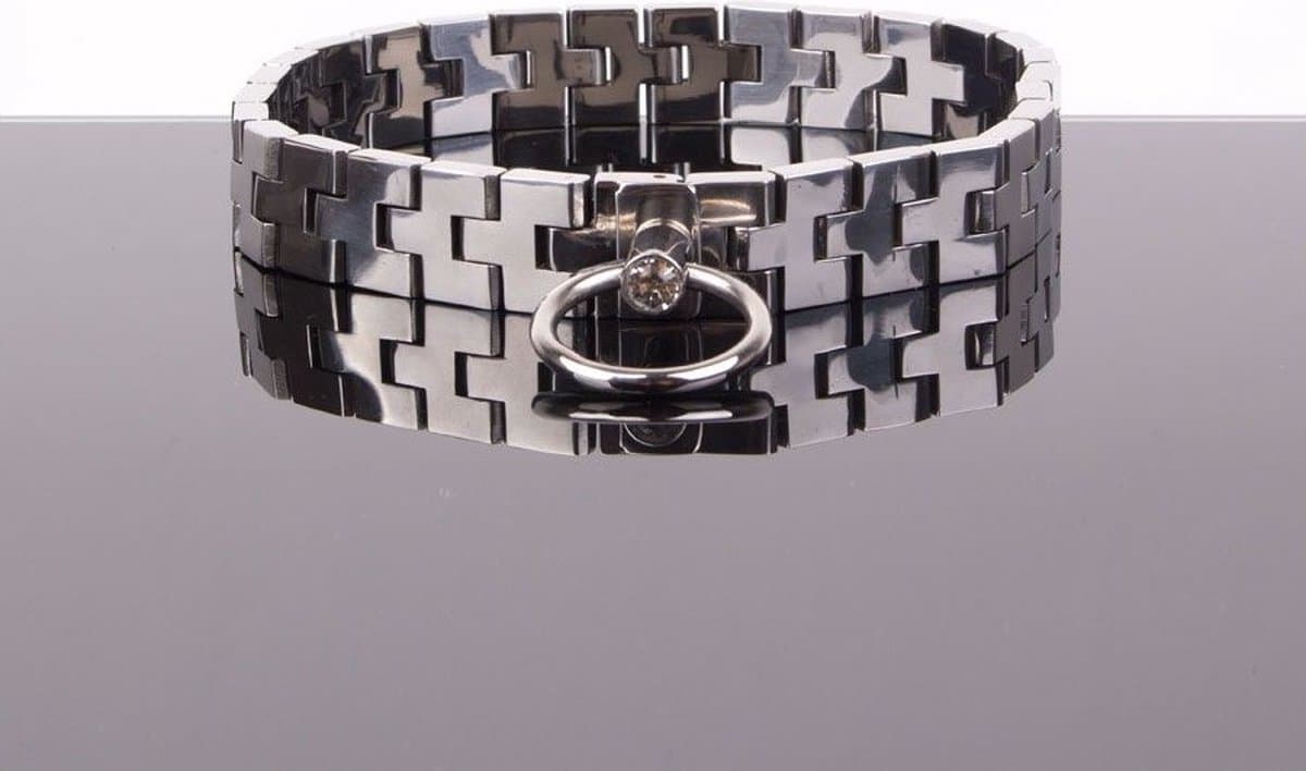 Watch band Collar met Kristal en Slot — afbeelding 1