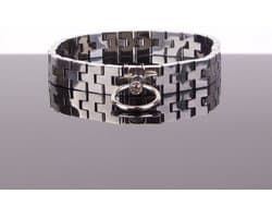 Watch band Collar met Kristal en Slot
