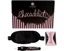 Secretplay - erotische bodypaint - chocolade + blinddoek + spel erotische kaarten (Frans/portugees) / sex / erotiek toys