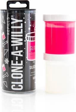 Clone-A-Willy - Refill Glow in the Dark Hot Pink Silicone — thumbnail 3
