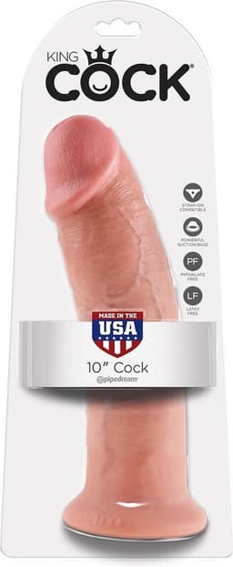 Pipedream King Cock Realistische dildo met Zuignap - 25 cm - beige — thumbnail 2