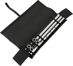 Banoch | Spreidstang verstelbaar + hoes | 50 cm - 80 cm zilver | spreader bar bondage — thumbnail 1