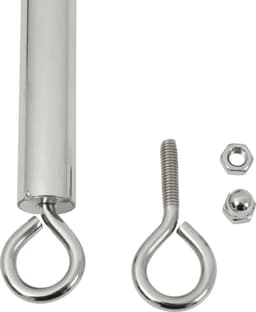 Banoch | Spreidstang verstelbaar + hoes | 50 cm - 80 cm zilver | spreader bar bondage — thumbnail 6