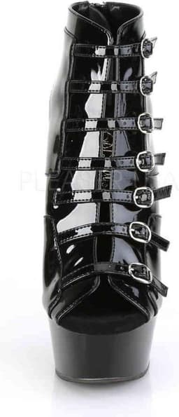 Pleaser - DELIGHT-600-11 Plateau Laarzen - US 10 - 40 Shoes - Zwart — thumbnail 2