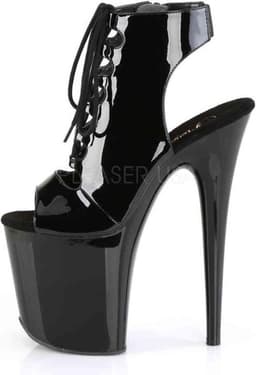 Pleaser - FLAMINGO-800-20 Plateau Laarzen, Paaldans schoenen - Paaldans schoenen - 35 Shoes - Zwart — thumbnail 3