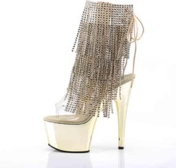Pleaser - ADORE-1017RSF Plateau Laarzen, Paaldans schoenen - Paaldans schoenen - 39 Shoes - Goudkleurig — thumbnail 3