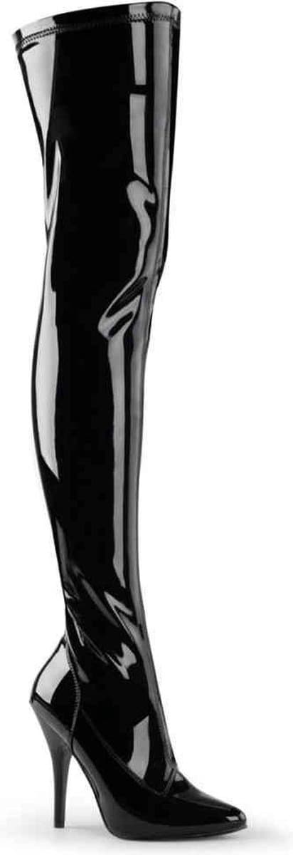 EU 42,5 = US 12 | SEDUCE-3000 | 5 Plain Stretch Thigh Boot — afbeelding 1