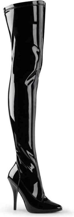 EU 42,5 = US 12 | SEDUCE-3000 | 5 Plain Stretch Thigh Boot — thumbnail 1